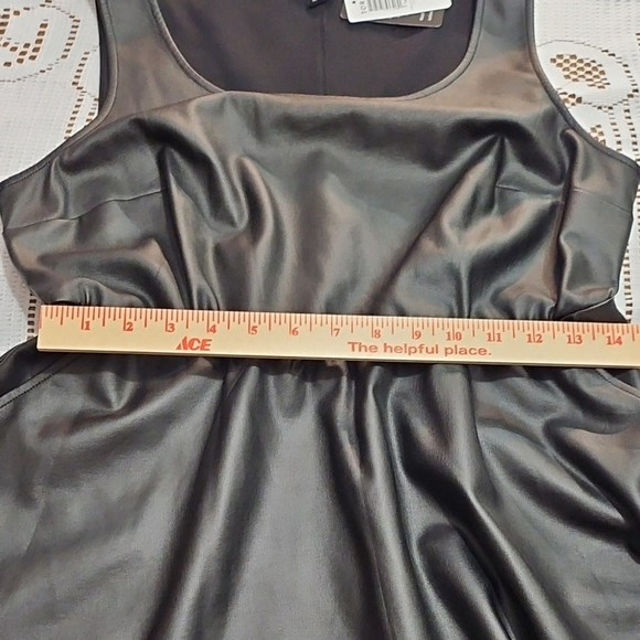 NWT Torrid Black Sleeveless PU Leather Dress Size 10 - Picture 8 of 11